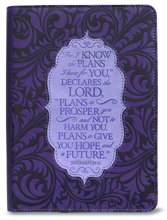 Nicole Brayden Bible Cover For I Know The Plans 24086 24087 Purple