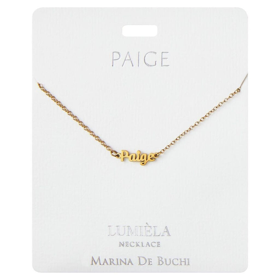 Lumiela Script Name Necklace M Z
