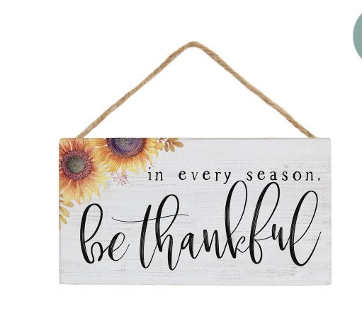 Sincere Surroundings Petite Hanging Accent Sign Be Thankful PHa1417