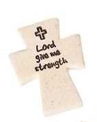 Roman Pocket Cross Stone 601003 Lord Give me Strength