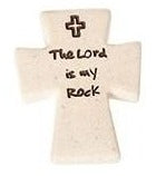 Roman Pocket Cross Stone 601003 The Lord Is My Rock