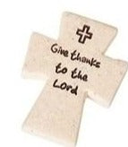 Roman Pocket Cross Stone 601003 Give Thanks To the Lord