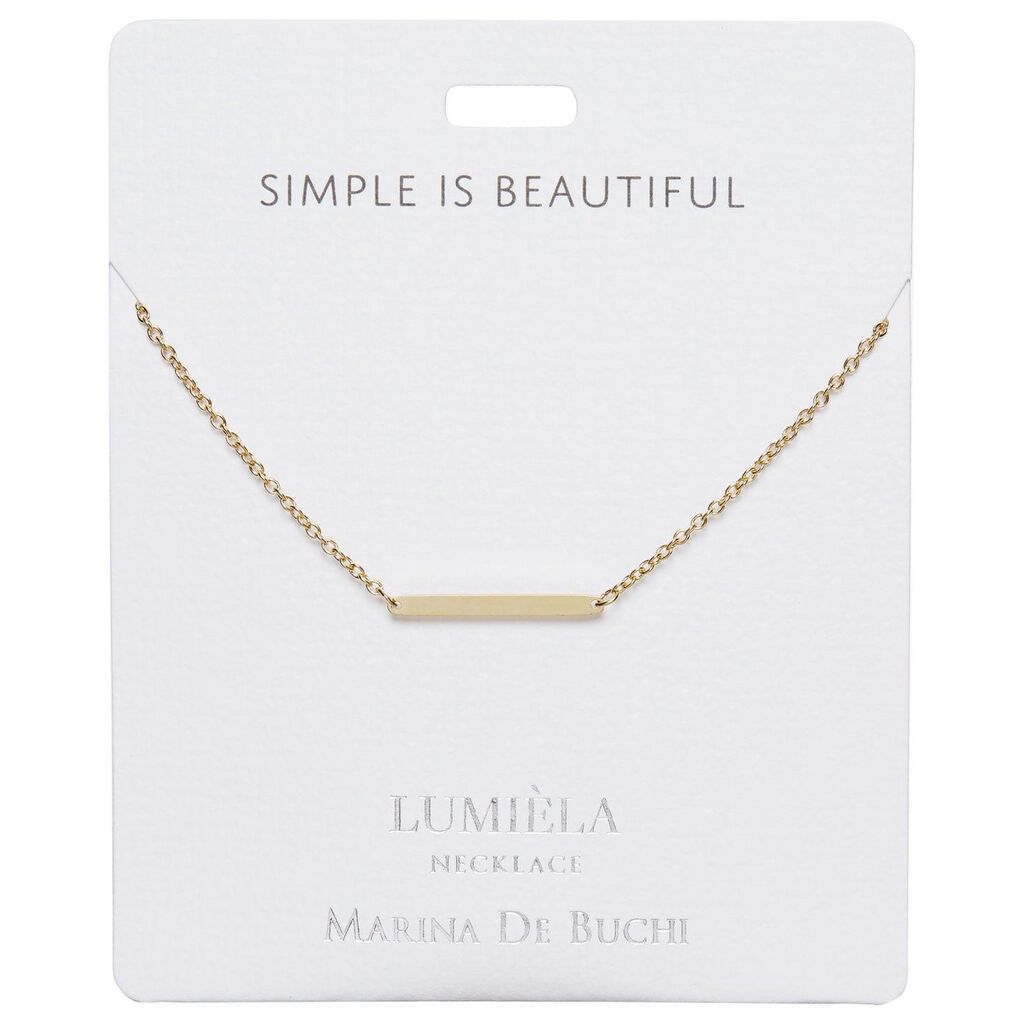 Mulberry Studios Lumiela Shape Necklace Simple is Beautiful Bar Shape