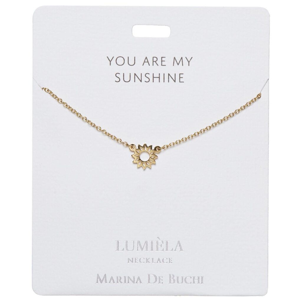 Mulberry Studios Lumiela Shape Necklace You Are My Sunshine Sun Shape