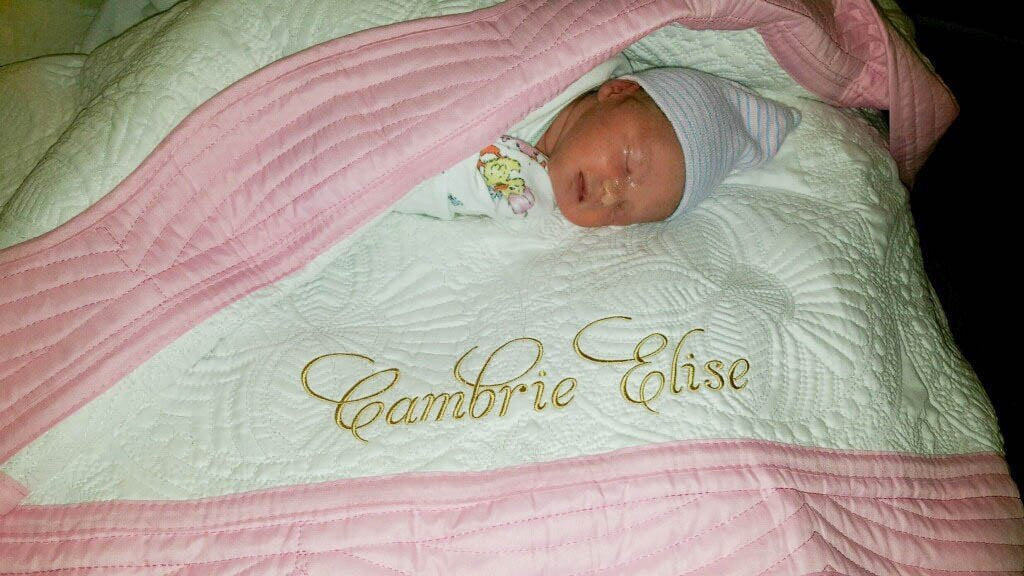 Personalized Quilted Baby Blanket Darling Custom Designs