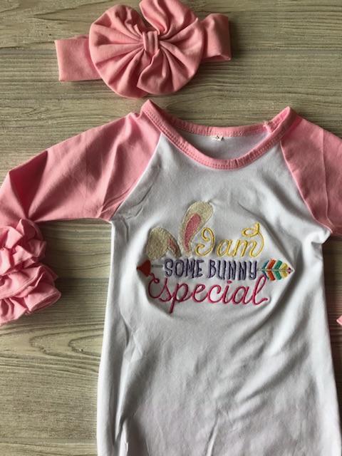 Some Bunny Special Newborn Gown Darling Custom Designs