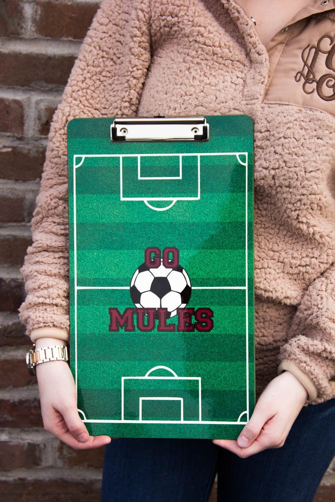 Personalized Soccer Clipboard 9x15.5