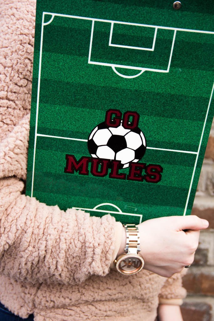 Personalized Soccer Clipboard 9x15.5