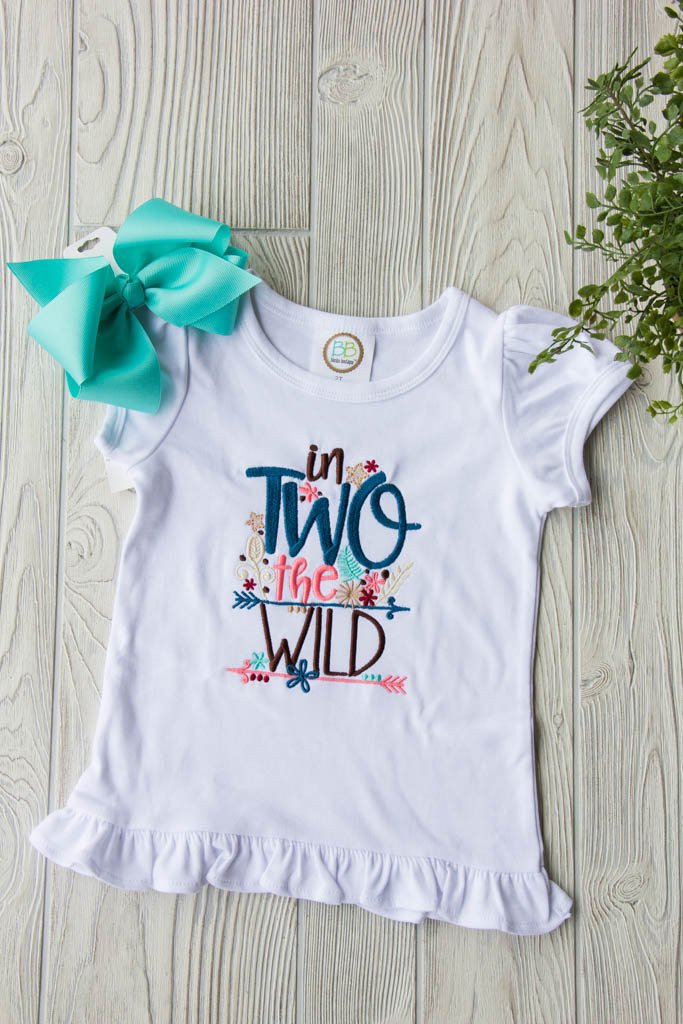 Into the Wild Age Ruffle Tee - In TWO the Wild