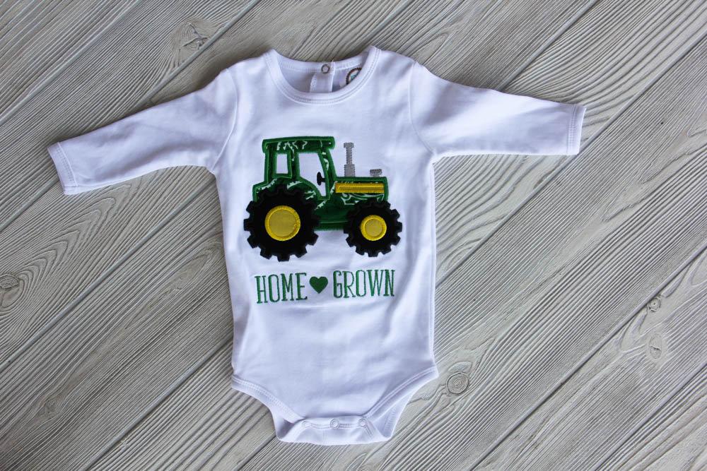 Home Grown Tractor Onesie - Main Image