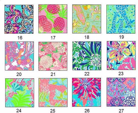 Lilly Pulitzer Inspired Clipboard (Collection 2) Darling Custom Designs
