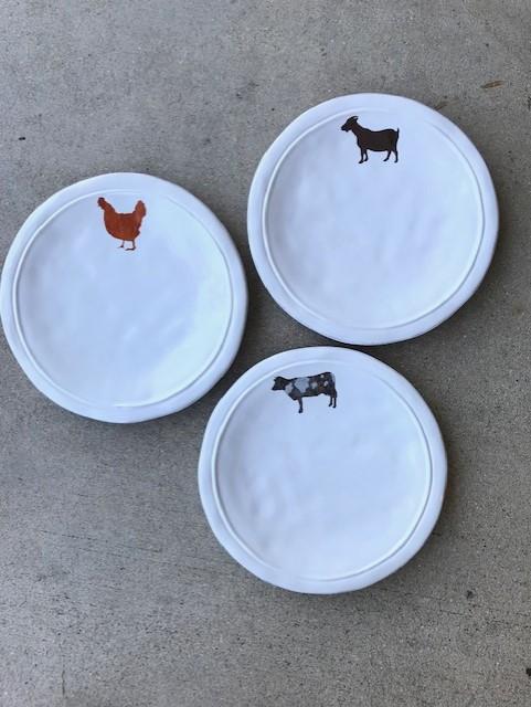Ceramic Farm Style Plates